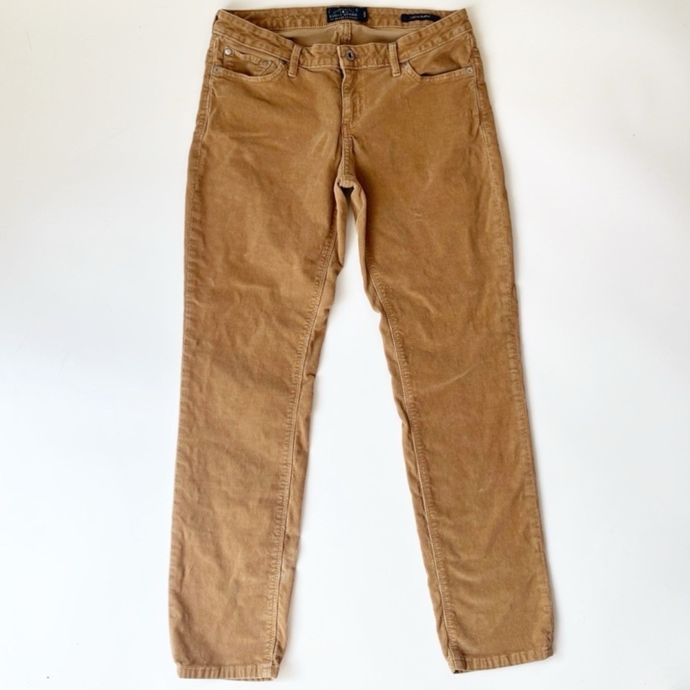 Lucky Brand Lolita Corduroy Pants Tan Low Rise Skinny Size 29